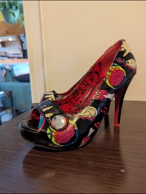 Iron Fist Peep-Toe Heels